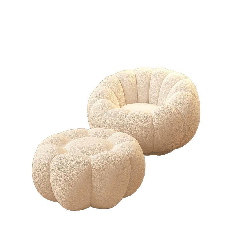 Rotatable Lazy Sofa Chair with Ottoman