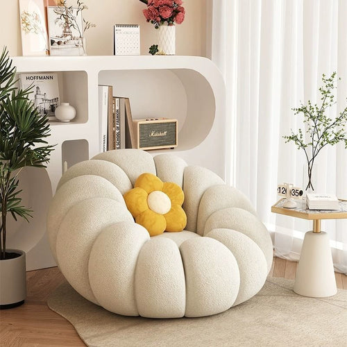 Rotatable Lazy Sofa Chair with Ottoman