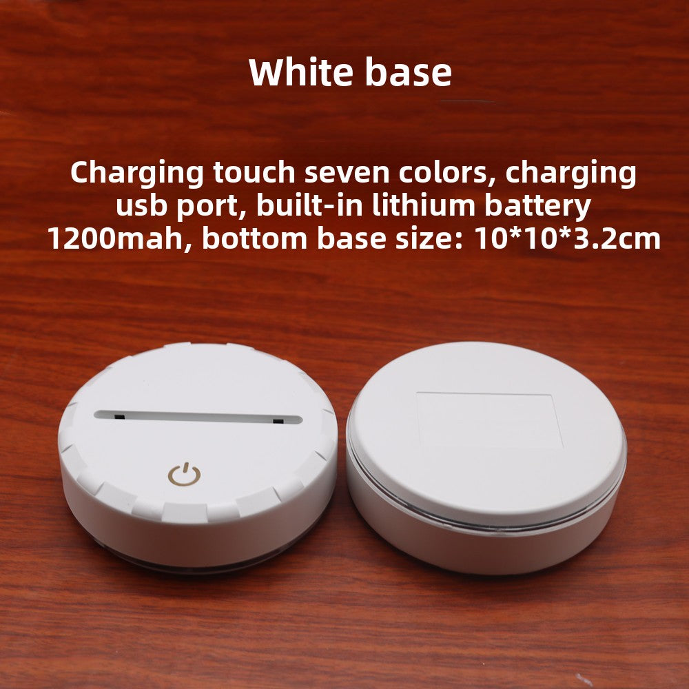 Touch Control 3D LED Visual Table Lamp with Color Changing Effects