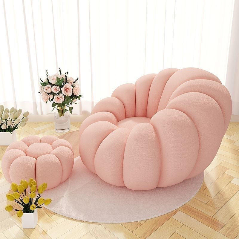 Rotatable Lazy Sofa Chair with Ottoman