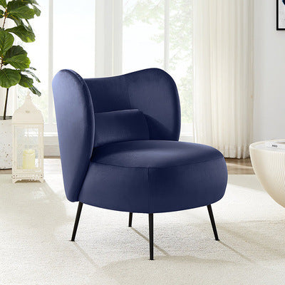 Nordic Velvet Single Sofa Chair Leisure Backrest