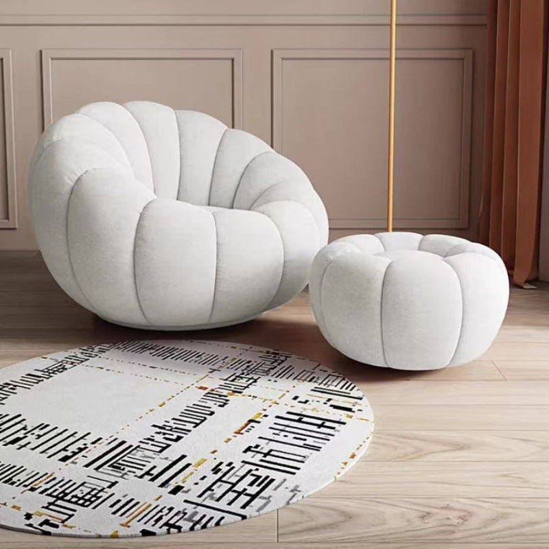 Rotatable Lazy Sofa Chair with Ottoman