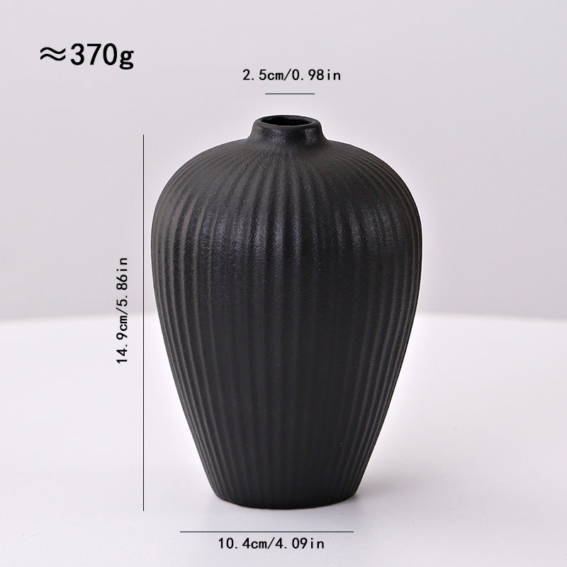 Ceramic Line Vase Nordic Minimalist Home Decor