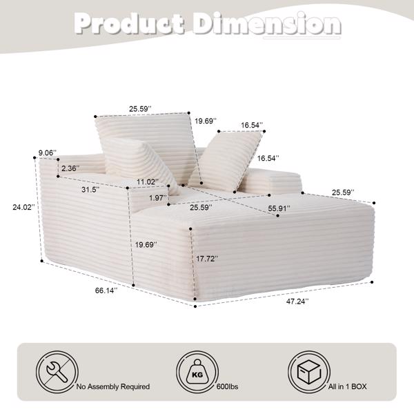 Cushioned Sleeping Sofa