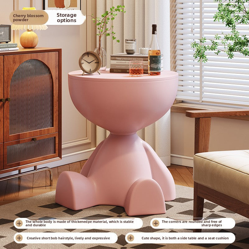 Plastic Side Table With Storage