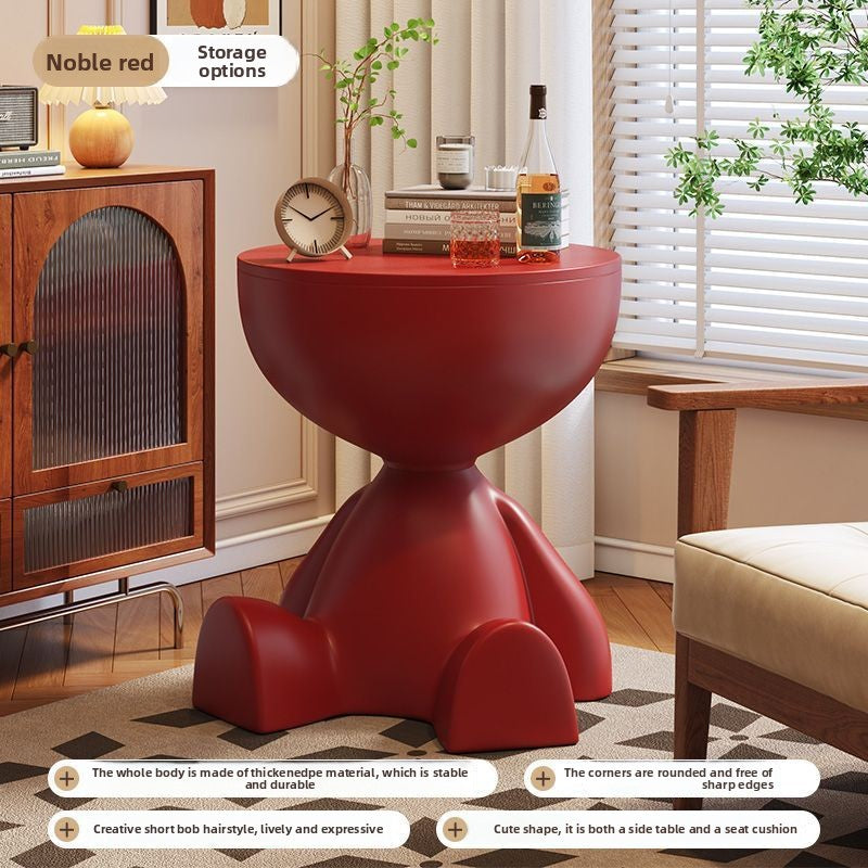 Plastic Side Table With Storage