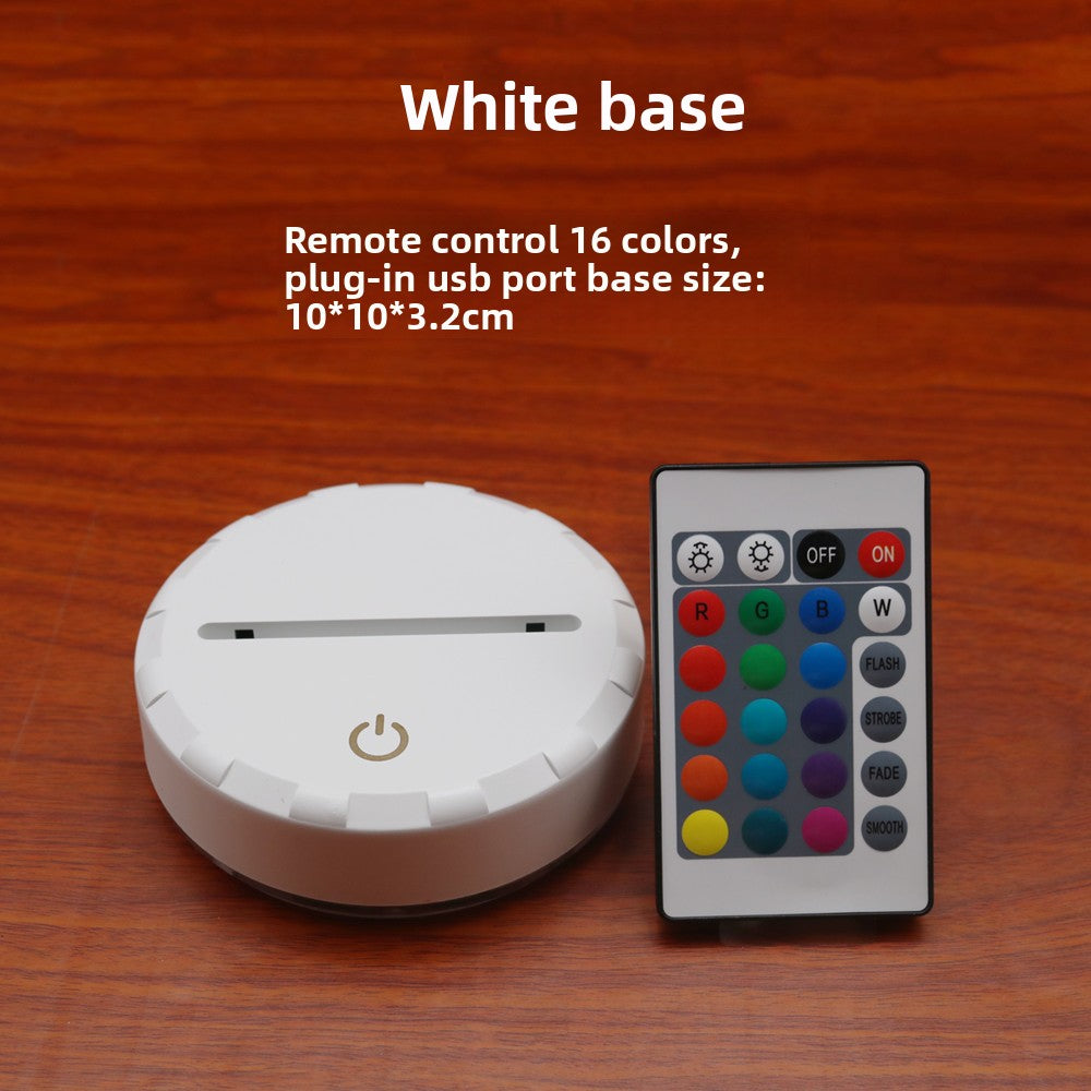 Touch Control 3D LED Visual Table Lamp with Color Changing Effects