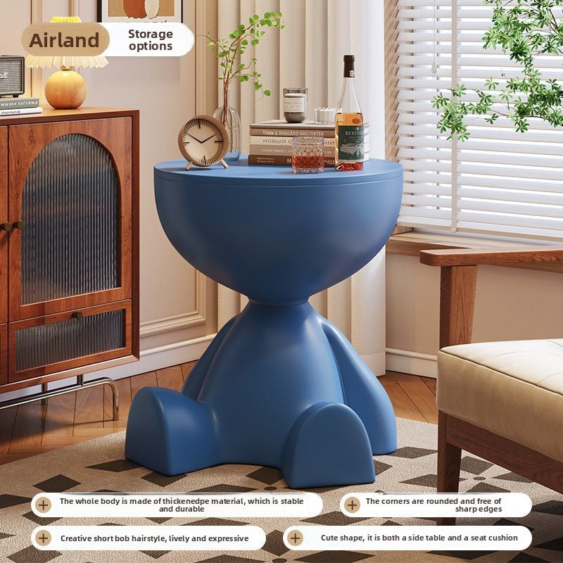 Plastic Side Table With Storage