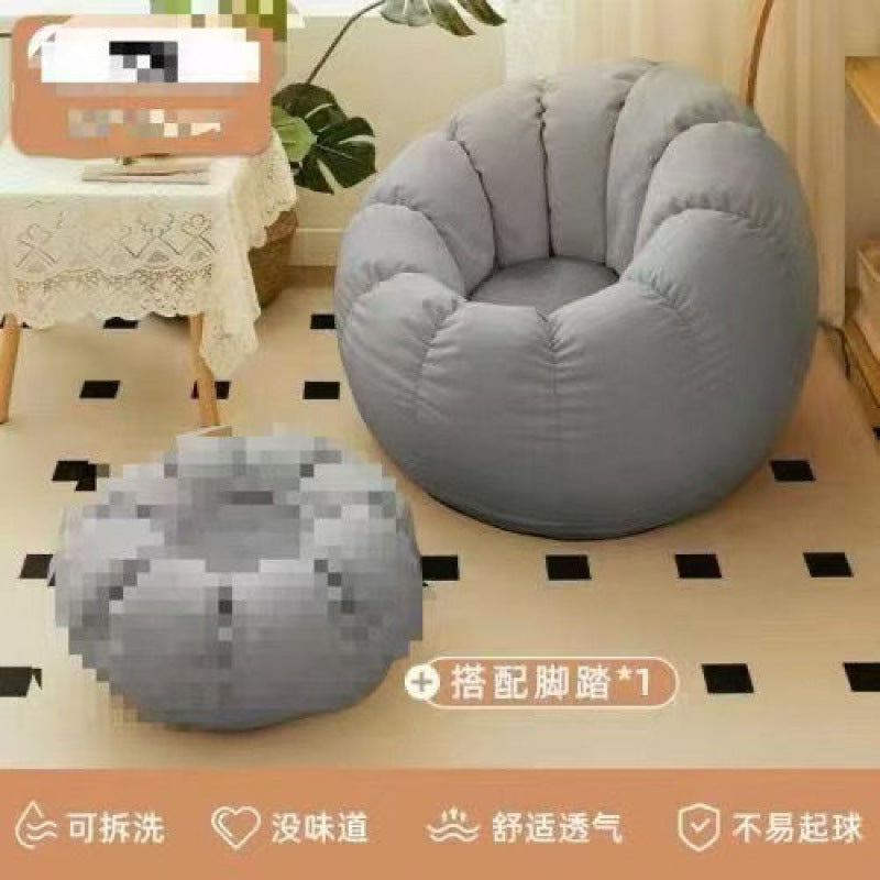 Rotatable Lazy Sofa Chair with Ottoman