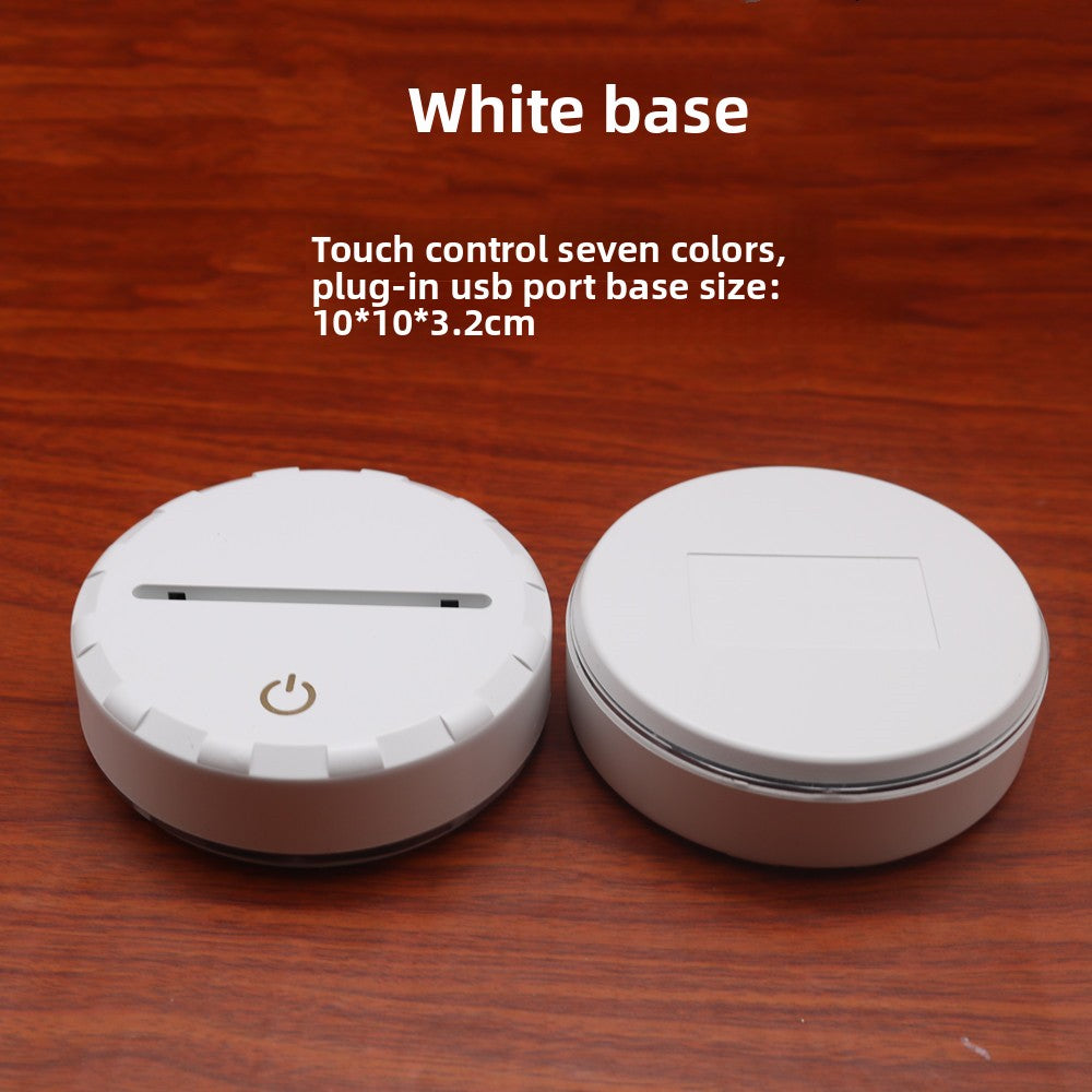 Touch Control 3D LED Visual Table Lamp with Color Changing Effects