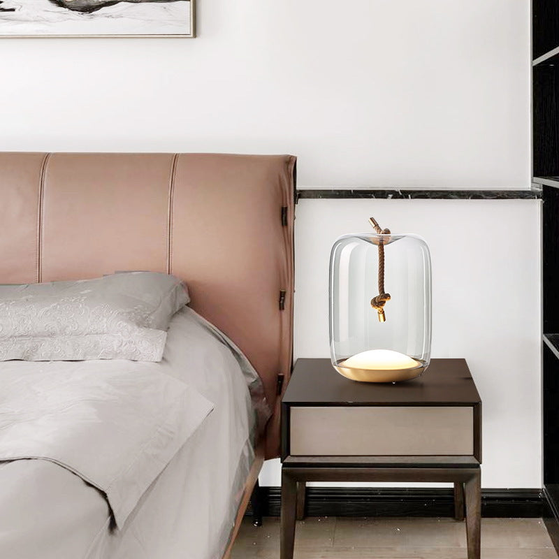 Nordic Hemp Rope LED Table Lamp for Home Decor