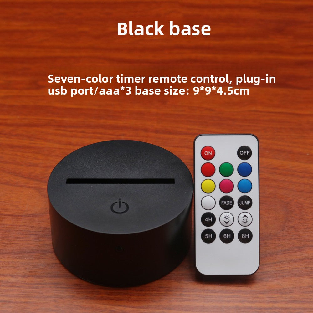 Touch Control 3D LED Visual Table Lamp with Color Changing Effects