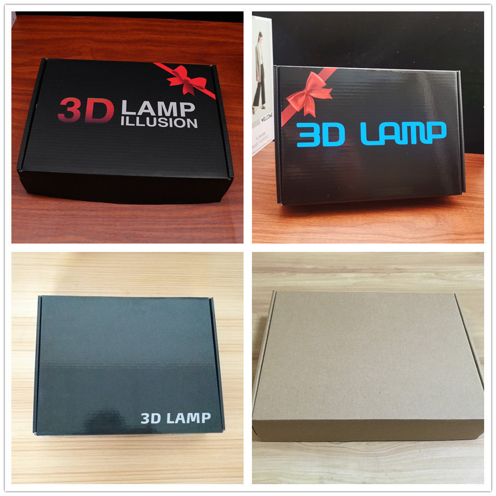 Touch Control 3D LED Visual Table Lamp with Color Changing Effects